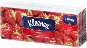 Носовые платки Kleenex HK Strawberry 10sc P10x24
