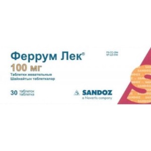 Феррум Лек 100 мг №30 табл.жев.