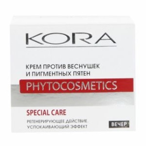 Кора 50 мл крем д/лица 3501/3502, против веснушек и пигментных пятен