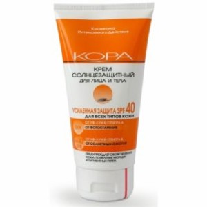 Кора 150 мл крем солнцезащитный 4901, SPF 40