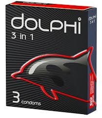 DOLPHI 3 в 1 Презервативы латексные №3
