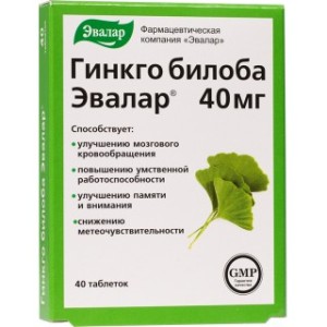 ГИНКГО БИЛОБА  N40 ТАБЛ ЭВАЛАР