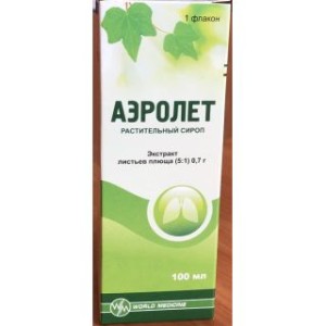 АЭРОЛЕТ РАСТИТЕЛЬНЫЙ СИРОП 100МЛ