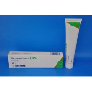 Кетонал 2,5% 50г гель (Салютас)