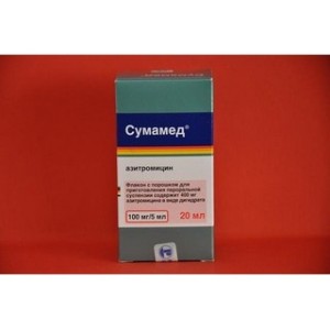 СУМАМЕД 0,1/5МЛ 20МЛ ПОР Д/ПРИГ СУСП