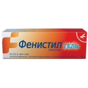 Фенистил 0,1% 30 г гель в тубе