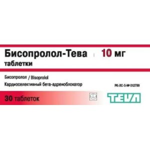 Бисопролол-Тева таб.10мг №30