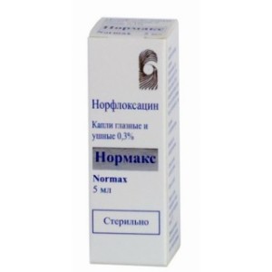 Нормакс 0,3% 5 мл капли глазн./ушн.