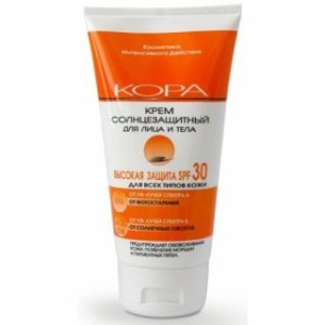 Кора 150 мл крем солнцезащитный 4902, SPF 30