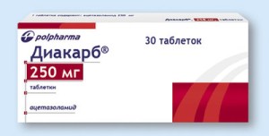 Диакарб 250 мг №30 табл.