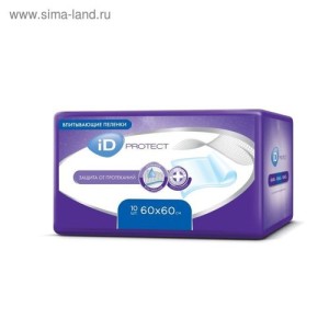 iD Protect 60х60см №10 пеленки впитывающие