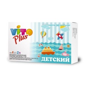 ВитоПлюс вит.-мин.ком.д/дет.от А-Zn №30