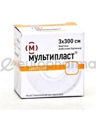 Лейкопластырь Мультипласт Традиционный 3см х 300см на основе из хлопчато-бумажной ткани