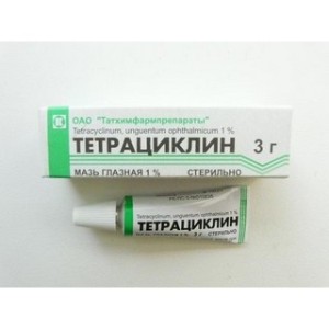 Тетрациклин 1% 3 г мазь глазн.