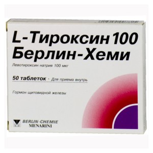 L-тироксин 100 Берлин Хеми 100мкг №50