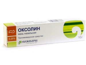 Оксолиновая 0,25% 10 г мазь в тубе