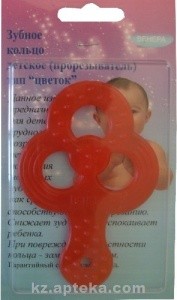 Кольцо зуб.дет. Цветок в блистере
